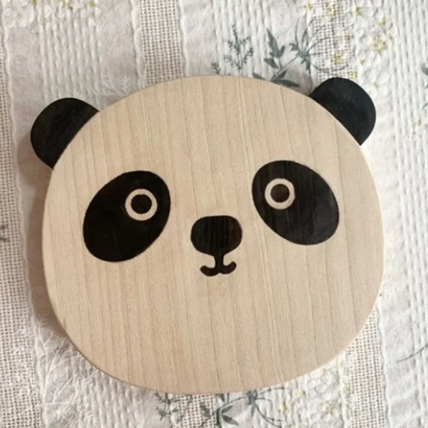 Cute Wooden Panda Coasters Gifts for Mom