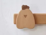 Wooden Animals Hooks for Wall, Wood Wall Hanger Hat