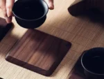 Wood Square Coasters Set of 6