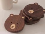 Wooden Cartoon Bear Coasters