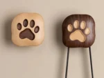 Wooden Dog Paw Hooks for Wall,Towel, Bag Purse Wood Hooks