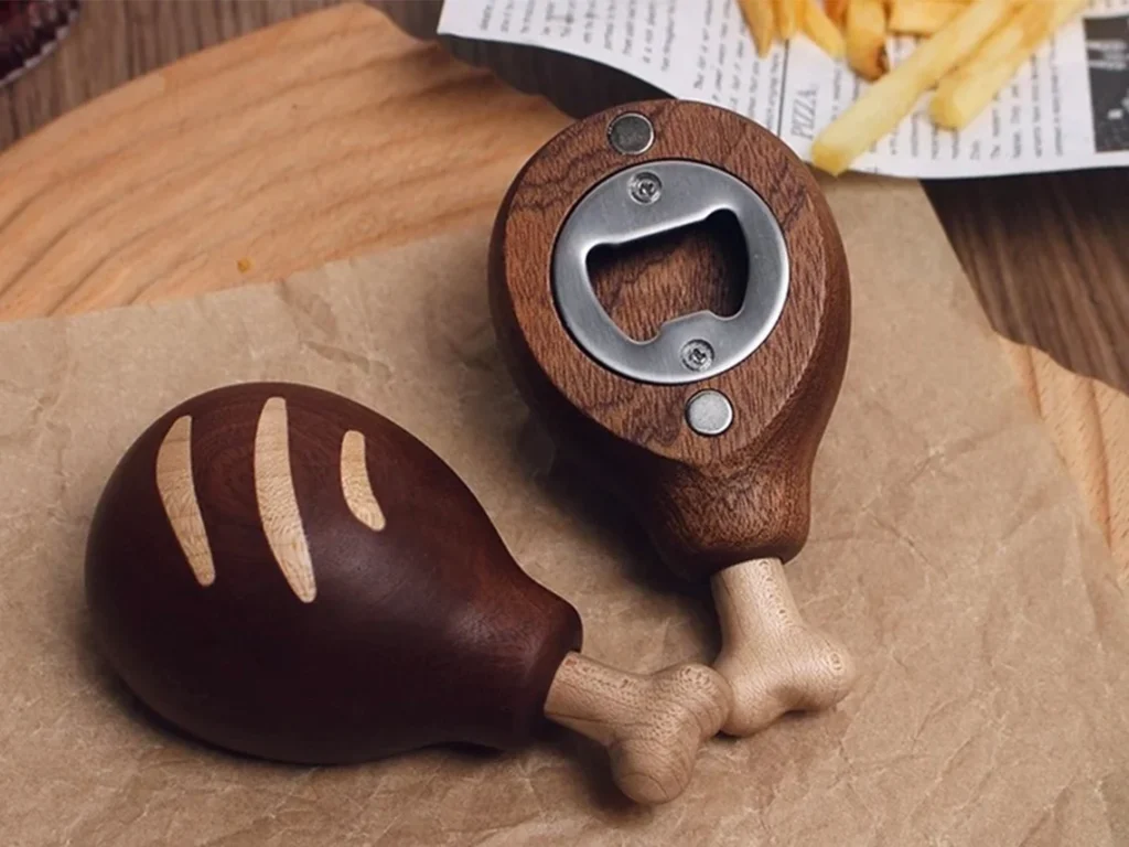 Wood Drumstick Bottle Opener