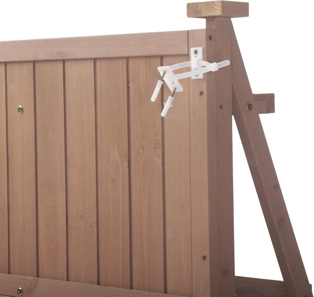 65inch Outdoor Potting Bench Table, Fir Wood Large Gardening Workstation with Storage Shelf