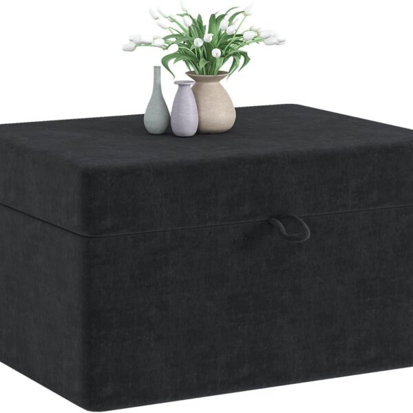 Ottoman Sofa with Large Storage, Large Square Storage Ottoman Sofa Footrest Couch for Living Room