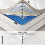 King Size Mattress, Upgrade Strengthen Firm 14 Inch Hybrid King Mattress in A Box