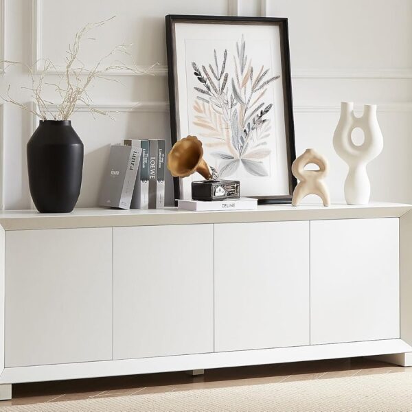 Sideboard Buffet Cabinet with Storage, Modern Wooden Storage Cabinet Sideboard Cabinet Console Cabinet