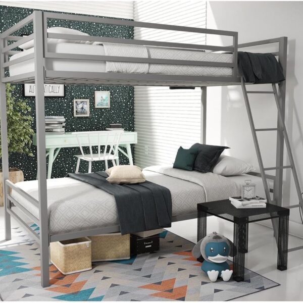 Twin-Over-Twin Metal Bunk Bed