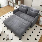 4-in-1 Convertible L Shaped Couch with Pull Out Bed and Storage